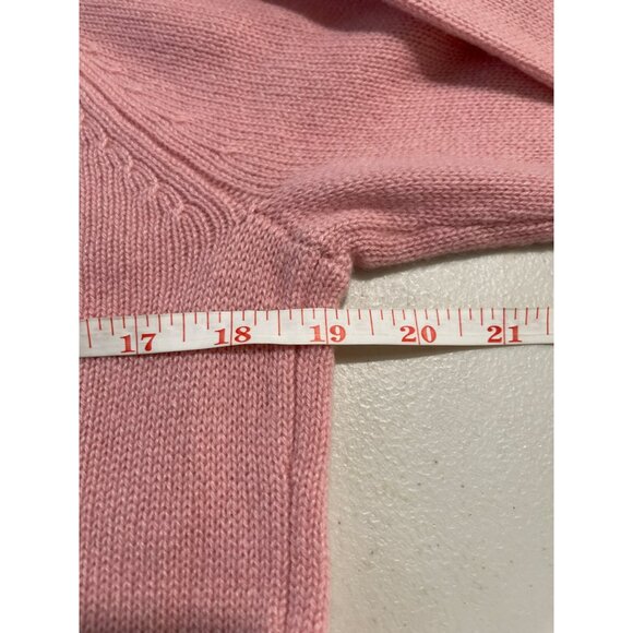 $328 Magaschoni 100% Cashmere Pink Mock Neck Sweater Size Medium NWT - Picture 8 of 8